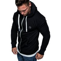 Amaci&Sons Kapuzenpullover TALLAHASSEE Herren Zipper Hoodie Herren Basic Kontrast Sweatjacke Pullover Hoodie Sweatshirt von Amaci&Sons