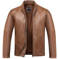 Amaci&Sons Lederjacke OKEMOS Lederjacke Echtleder Herren Biker Zipper Jacke von Amaci&Sons