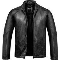 Amaci&Sons Lederjacke OKEMOS Lederjacke Echtleder Herren Biker Zipper Jacke von Amaci&Sons