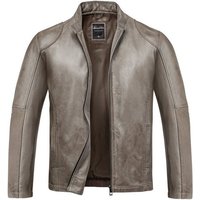 Amaci&Sons Lederjacke OKEMOS Lederjacke Echtleder Herren Biker Zipper Jacke von Amaci&Sons