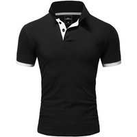 Amaci&Sons Poloshirt DETROIT Basic Kontrast Poloshirt von Amaci&Sons