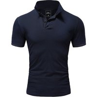 Amaci&Sons Poloshirt MAINE Basic Kurzarm Poloshirt von Amaci&Sons