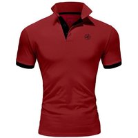 Amaci&Sons Poloshirt MEMPHIS Basic Kontrast Polo Shirt von Amaci&Sons