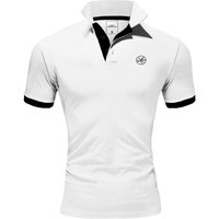 Amaci&Sons Poloshirt MEMPHIS Basic Kontrast Polo Shirt von Amaci&Sons