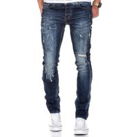 Amaci&Sons Slim-fit-Jeans FRESNO Slim Fit Destroyed Jeans Herren Destroyed Regular Slim Denim Basic Hose von Amaci&Sons