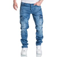 Amaci&Sons Straight-Jeans MIAMI Regular Slim Cargo Jeans von Amaci&Sons