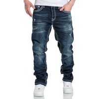 Amaci&Sons Stretch-Jeans Columbus Herren Regular Slim Denim Hose von Amaci&Sons