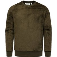 Amaci&Sons Sweatshirt LUDLOW Pullover mit Rundhalsausschnitt Herren Teddy Plüsch Pulli Sweatjacke Hoodie von Amaci&Sons