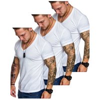 Amaci&Sons T-Shirt 3. EUGENE Herren 3er-Pack T-Shirts (3er-Pack) Herren Basic Oversize T-Shirt mit V-Ausschnitt von Amaci&Sons