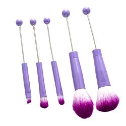 Amagogo 5-teiliges Make-up-Pinsel-Set, Premium-Winkelpinsel, tragbare Augenbrauen-Kosmetikpinsel, Make-up-Pinsel-Werkzeug-Sets für Geschenke für Damen und, violett von Amagogo