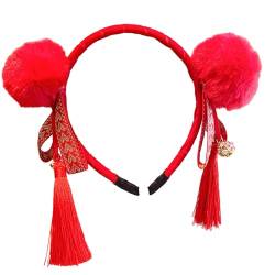 Amagogo Chinesisches Neujahrs-Stirnband, Kopfbedeckung, Haarschmuck, schöne Schleife, Haarband, Haarband für Silvester, Festival, Maskerade, Stil c von Amagogo