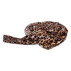Amagogo Damen Heatless Lockenstab Stirnband während Sie schlafen in Haargummis, Leopard, 1,5 m von Amagogo