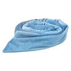 Amagogo Damen Heatless Lockenstab Stirnband während Sie schlafen in Haargummis, hellblau, 1,5 m von Amagogo