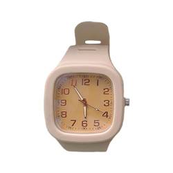 Amagogo Elektronische Uhr, Analoguhr, minimalistische Uhr, Armbanduhr für Kinder, weiblich, männlich, Mädchen, Jungen, Valentinstagsgeschenke für Sie und Ihn, hellrosa von Amagogo