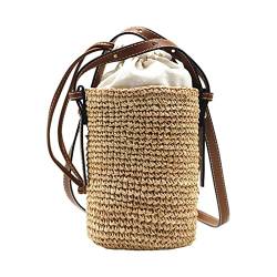 Amagogo Frauen Runde Handtasche Einkaufen Sommer Umhängetasche Geschenke, Ohne Platte von Amagogo
