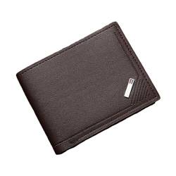 Amagogo Herren-Geldbörse, kurze Clutch, Organizer, langlebig, elegant, Kartenhalter, Geldbörse für Vater, Freund, Einkaufen, Geschäftsreise, Straße , Kaffee von Amagogo