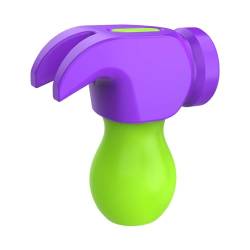 Amagogo Kleiner Rettichhammer, Taschenspielzeug, Freizeitspielzeug, sensorisches Spielzeug für Kinder, Freunde, Erwachsene, Familie, violettgrün von Amagogo