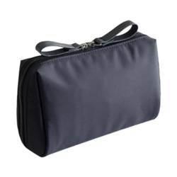 Amagogo Make-up-Tasche, Reise-Kosmetik-Aufbewahrungstasche, große Kapazität, tragbare Reißverschlusstasche, Kulturbeutel, Make-up-Organizer für Pinsel, Männer, Schwarz, klein von Amagogo