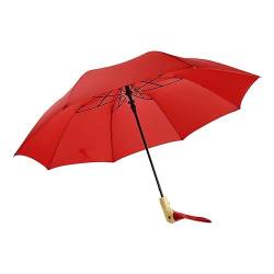 Amagogo Regenschirm, Reise-Regenschirm, zusammengefaltet, niedlich, langlebig, tragbare Regenschirme für Regen und Sonne, für Männer und Frauen, Rot von Amagogo
