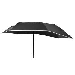 Amagogo Sonnenschutz-Regenschirm, Reise-Regenschirm für Männer und Frauen, regenfest, wetterfest, regendicht, Winddicht, für Camping, Rucksackreisen, Schwarz von Amagogo