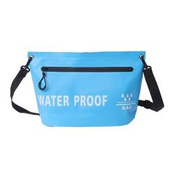 Amagogo Wasserdichte Trockentasche, wasserdichte Crossbody-Tasche, Sack Geldbörse Handtasche Umhängetasche für Trekking Reisen Schwimmen Rafting Damen Herren, blau von Amagogo