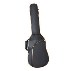 E-Gitarrentasche, dicke Polsterung, Instrumentenkoffer, verstellbarer Schultergurt, Bassgitarre Gigbag für E-Bass, Orange von Amagogo