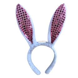 Stirnbänder Damen Kinder Haarband Zubehör Ostern Erwachsene Kaninchen Aldult Stirnband Ohr Haar Haarband und Heardband Tennis Zubehör Kinder (A-A, One Size) von Amaone