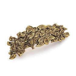 Amaxer Viking Gold Silber Haarspangen für Frauen Mädchen Keltische Haarspangen für dickes dünnes Haar Vintage Französische Haarspangen Haarstyling Zubehör (Goldblume) von Amaxer