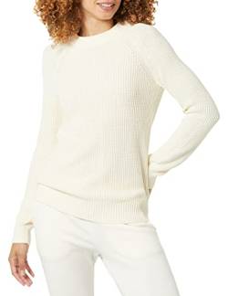 Amazon Aware Damen Gerippter Pullover mit Rundhalsausschnitt (in Übergröße erhältlich), Elfenbein, 7XL Große Größen von Amazon Aware