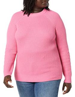 Amazon Aware Damen Gerippter Pullover mit Rundhalsausschnitt (in Übergröße erhältlich), Rosa, 6XL Große Größen von Amazon Aware