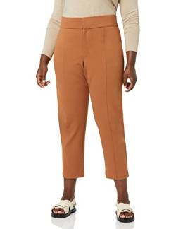 Amazon Aware Damen Schmale Hose aus Ponte-Strick (in Übergröße erhältlich), Toffee Braun, XS von Amazon Aware