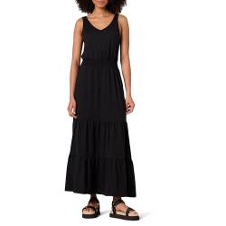 Amazon Essentials Damen Ärmelloses Sommer-Maxikleid mit elastischer Taille (erhältlich in Übergröße), Schwarz, S von Amazon Essentials