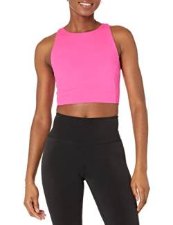 Amazon Essentials Damen Active formender, hochgeschlossener Sport-BH mit Racerback (in Übergröße erhältlich), Neonrosa, 4XL Große Größen von Amazon Essentials