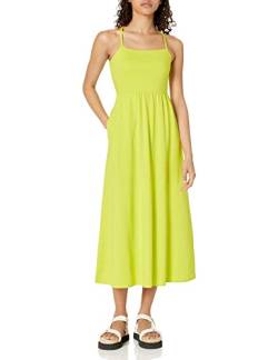 Amazon Essentials Damen Anliegendes, ausgestelltes Jersey-Midikleid (in Übergröße erhältlich) (zuvor Amazon Aware), Lindgrün, M von Amazon Essentials