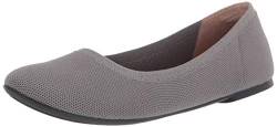 Amazon Essentials Damen Ballerinas aus Strick, Hellgrau, 43 EU Weit von Amazon Essentials