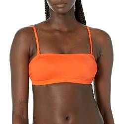 Amazon Essentials Damen Bandeau-Badeoberteil (in Übergröße erhältlich), Orange, 42 von Amazon Essentials