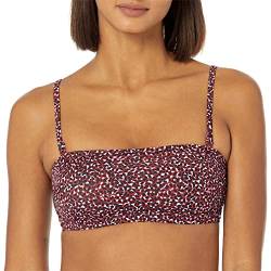 Amazon Essentials Damen Bandeau-Badeoberteil (in Übergröße erhältlich), Ziegelrot Leopardenmuster, 6XL Große Größen von Amazon Essentials