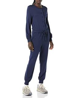 Amazon Essentials Damen Fashion Studio Jumpsuit aus Frottee, Marineblau, XL von Amazon Essentials