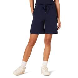 Amazon Essentials Damen Fleece-Bermudashorts mit hoher Taille (in Übergröße erhältlich), Marineblau, M von Amazon Essentials