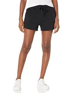 Amazon Essentials Damen Fleeceshorts, Schwarz, XL von Amazon Essentials