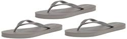 Amazon Essentials Damen Flipflops, 3er-Pack, Grau, 37 EU von Amazon Essentials