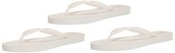 Amazon Essentials Damen Flipflops, 3er-Pack, Grellweiß, 42 EU von Amazon Essentials