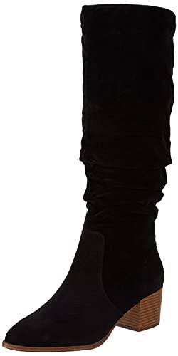 Amazon Essentials Damen Hohe Stiefel Mit Blockabsatz, Schwarz, 38 EU von Amazon Essentials