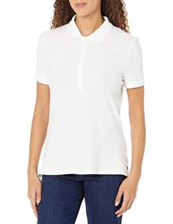 Amazon Essentials Damen Kurzärmeliges Poloshirt (Erhältlich In Übergröße), Weiß, XXL von Amazon Essentials