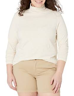 Amazon Essentials Damen Langärmliger Rollkragenpullover (in Übergröße erhältlich), Haferbeige Meliert, XS von Amazon Essentials