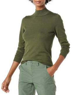 Amazon Essentials Damen Leichter Pullover mit Stehkragen (in Übergröße erhältlich), Olivgrün, S von Amazon Essentials