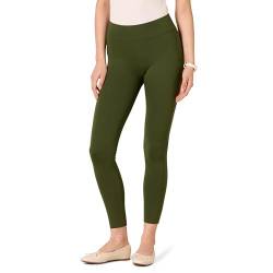 Amazon Essentials Damen Ponte-Leggings (in Übergröße erhältlich), Dunkles Olivgrün, 4XL Große Größen von Amazon Essentials