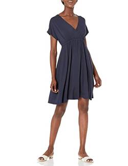 Amazon Essentials Damen Surplice-Kleid (Erhältlich in Übergröße), Marineblau, XL Große Größen von Amazon Essentials