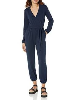 Amazon Essentials Damen Surplice-Overall aus Strick (in Übergröße erhältlich), Marineblau, 4XL Große Größen von Amazon Essentials