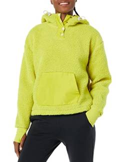 Amazon Essentials Damen Teddy-Fleecejacke (in Übergröße erhältlich), Strahlendes Olivgrün, XXL Große Größen von Amazon Essentials